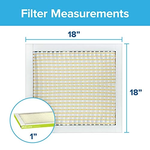 Filtrete 18x18x1 Air Filter, MPR 600, MERV 7, Clean Living Dust Reduction 3-Month Pleated 1-Inch Air Filters, 6 Filters 4 Filtrete 18x18x1 Air Filter, MPR 600, MERV 7, Clean Living Dust Reduction 3-Month Pleated 1-Inch Air Filters, 6 Filters - Image 2
