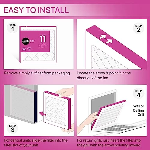 Simply By MervFilters 14x24x1 Air Filters, Merv 11, MPR 1000, AC Furnace Air Filter 6 Pack 8 Simply By MervFilters 14x24x1 Air Filters, Merv 11, MPR 1000, AC Furnace Air Filter 6 Pack - Image 6