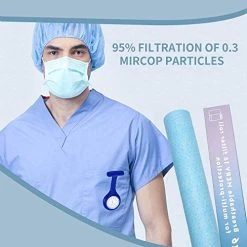 MERV 16 Filter Material, Filter Mask Insert Triple Layered Protection Nonwoven Polypropylene & Nanofiber, Efficiency Breathable DIY Design Media Roll, Easy To Cut Any Size -Air Filter Sales 51fYnzMR52L