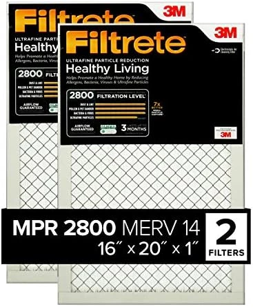 Filtrete 20x20x1 Air Filter, MPR 2800, MERV 14, Healthy Living Ultrafine Particle Reduction 3-Month Pleated 1-Inch Air Filters, 2 Filters 12 Filtrete 20x20x1 Air Filter, MPR 2800, MERV 14, Healthy Living Ultrafine Particle Reduction 3-Month Pleated 1-Inch Air Filters, 2 Filters - Image 10