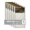 Filtrete 16x24x1 Air Filter, MPR 300, MERV 5, Clean Living Basic Dust 3-Month Pleated 1-Inch Air Filters, 6 Filters 1 Filtrete 16x24x1 Air Filter, MPR 300, MERV 5, Clean Living Basic Dust 3-Month Pleated 1-Inch Air Filters, 6 Filters -Air Filter Sales 51goYXNPheL