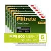 Filtrete 18x18x1 Air Filter, MPR 600, MERV 7, Clean Living Dust Reduction 3-Month Pleated 1-Inch Air Filters, 6 Filters 2 Filtrete 18x18x1 Air Filter, MPR 600, MERV 7, Clean Living Dust Reduction 3-Month Pleated 1-Inch Air Filters, 6 Filters -Air Filter Sales 51grFKO2mPL