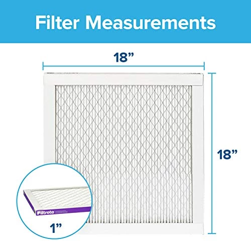 Filtrete 18x18x1 Air Filter, MPR 1500, MERV 12, Healthy Living Ultra-Allergen 3-Month Pleated 1-Inch Air Filters, 6 Filters 3 Filtrete 18x18x1 Air Filter, MPR 1500, MERV 12, Healthy Living Ultra-Allergen 3-Month Pleated 1-Inch Air Filters, 6 Filters