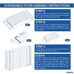Aerostar MERV 13 Collapsible Replacement Filter For Aprilaire 213, 2 Pack 8 Aerostar MERV 13 Collapsible Replacement Filter For Aprilaire 213, 2 Pack -Air Filter Sales 51is5P5y15L