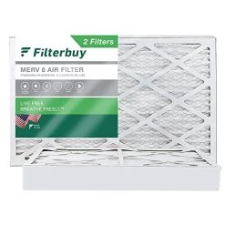 Filterbuy 14x25x4 Air Filter MERV 8 Dust Defense (2-Pack), Pleated HVAC AC Furnace Air Filters Replacement (Actual Size: 13.88 X 24.88 X 3.63 Inches)
