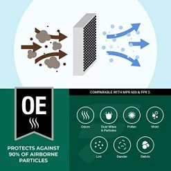 Filterbuy 20x20x1 Air Filter MERV 8 Odor Eliminator (4-Pack), Pleated HVAC AC Furnace Air Filters Replacement With Activated Carbon (Actual Size: 19.50 X 19.50 X 0.75 Inches) 8 Filterbuy 20x20x1 Air Filter MERV 8 Odor Eliminator (4-Pack), Pleated HVAC AC Furnace Air Filters Replacement With Activated Carbon (Actual Size: 19.50 X 19.50 X 0.75 Inches) -Air Filter Sales 51kbJV1pvPL