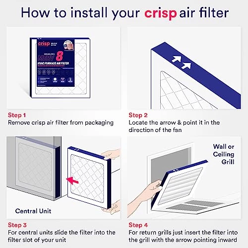 Crisp Filters, 14x24x1 Air Filter, MERV 13, MPR 1500, AC Furnace Air Filter, 4-Pack 6 Crisp Filters, 14x24x1 Air Filter, MERV 13, MPR 1500, AC Furnace Air Filter, 4-Pack - Image 4