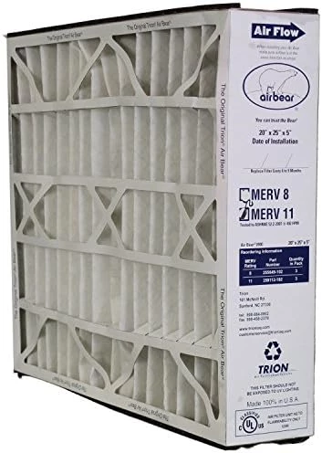 Trion Air Bear Genuine OEM Replacement Media Filter 259112-102 (20x25x5)(MERV 11) 4 Trion Air Bear Genuine OEM Replacement Media Filter 259112-102 (20x25x5)(MERV 11) - Image 2