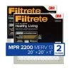 Filtrete 20x20x1 Air Filter, MPR 2200, MERV 13, Healthy Living Elite Allergen 3-Month Pleated 1-Inch Air Filters, 2 Filters 1 Filtrete 20x20x1 Air Filter, MPR 2200, MERV 13, Healthy Living Elite Allergen 3-Month Pleated 1-Inch Air Filters, 2 Filters -Air Filter Sales 51lYBWImNVL