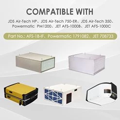 Synthetic Pocket Air Filter MERV 14 Replacement Air Filter 3 Inner Bag Filter For 750-ER Air-Tech HP Jet AFS-1000B AFS-1000C, Compatible With JDS 14003 Powermatic 1791082 JET 708733, 24"*12"*12", 2PCS 12 Synthetic Pocket Air Filter MERV 14 Replacement Air Filter 3 Inner Bag Filter For 750-ER Air-Tech HP Jet AFS-1000B AFS-1000C, Compatible With JDS 14003 Powermatic 1791082 JET 708733, 24"*12"*12", 2PCS -Air Filter Sales 51pgv4DafCL