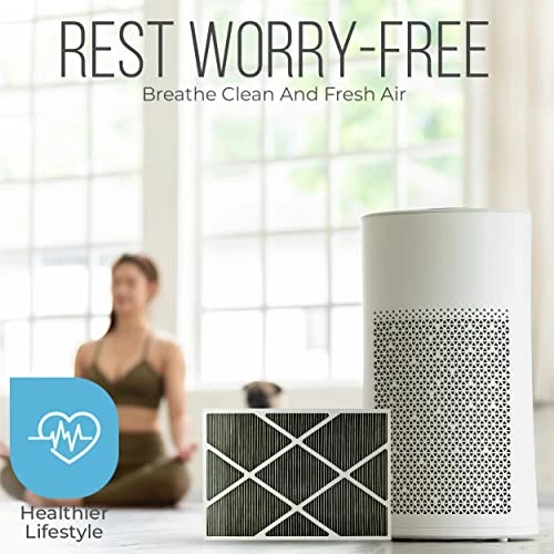 Lennox 16x25x5 Furnace Filter, X6672 Filter Replacement, Merv 16 Carbon Clean Filter Media With Homequip Disposal Bag 2-Pack (Actual Size: 15.8 X 24.8 X 4.3 Inches) 6 Lennox 16x25x5 Furnace Filter, X6672 Filter Replacement, Merv 16 Carbon Clean Filter Media With Homequip Disposal Bag 2-Pack (Actual Size: 15.8 X 24.8 X 4.3 Inches) - Image 5