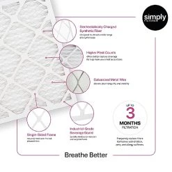 Simply By MervFilters 14x24x1 Air Filters, Merv 11, MPR 1000, AC Furnace Air Filter 6 Pack 11 Simply By MervFilters 14x24x1 Air Filters, Merv 11, MPR 1000, AC Furnace Air Filter 6 Pack -Air Filter Sales 51rV4ieDVML