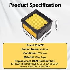 KLWZH 574362301 525470601 Air Filter For 525 47 06-01 574 36 23-01 Partner 525470601 525470602 K760 K770 Concrete Cut-Off Saw 13 KLWZH 574362301 525470601 Air Filter For 525 47 06-01 574 36 23-01 Partner 525470601 525470602 K760 K770 Concrete Cut-Off Saw -Air Filter Sales 51raQYedCpL
