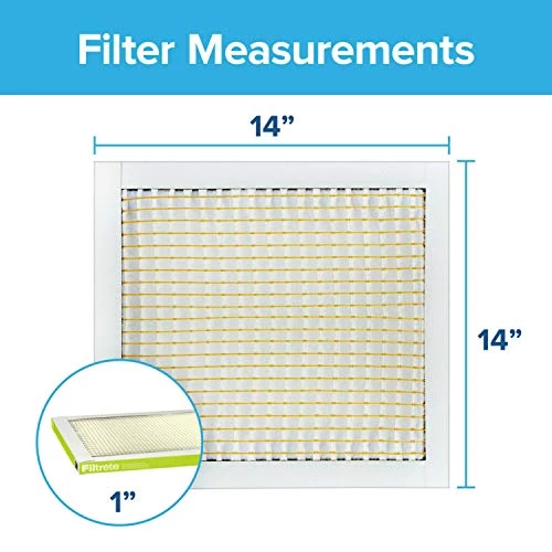 Filtrete 14x14x1 Air Filter, MPR 600, MERV 7, Clean Living Dust Reduction 3-Month Pleated 1-Inch Air Filters, 6 Filters 4 Filtrete 14x14x1 Air Filter, MPR 600, MERV 7, Clean Living Dust Reduction 3-Month Pleated 1-Inch Air Filters, 6 Filters - Image 2