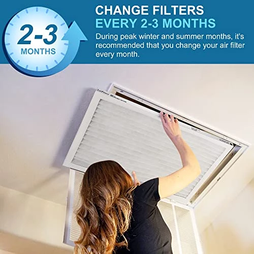 LotFancy 20x25x1 Air Filters, MERV 13 AC Furnace Filters, 6 Pack Pleated Air Conditioner HVAC Filters (Actual Size: 19.75 X 24.75 X 0.75 Inches) 8 LotFancy 20x25x1 Air Filters, MERV 13 AC Furnace Filters, 6 Pack Pleated Air Conditioner HVAC Filters (Actual Size: 19.75 X 24.75 X 0.75 Inches) - Image 7