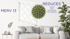 Filters Fast 12x20x1 Air Filter Merv 13, 1" AC Furnace Air Filters, Made In The USA, Actual Size: 11.75" X 19.75" X 0.75”, 6 Pack -Air Filter Sales 51xJqidczwL