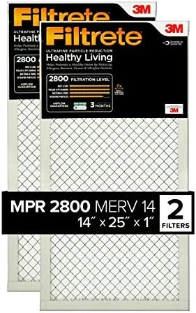 Filtrete 20x20x1 Air Filter, MPR 2800, MERV 14, Healthy Living Ultrafine Particle Reduction 3-Month Pleated 1-Inch Air Filters, 2 Filters 14 Filtrete 20x20x1 Air Filter, MPR 2800, MERV 14, Healthy Living Ultrafine Particle Reduction 3-Month Pleated 1-Inch Air Filters, 2 Filters - Image 12