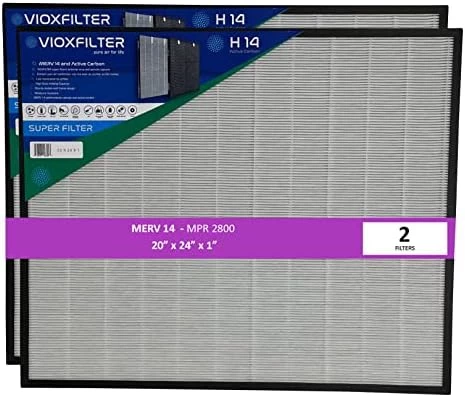 Vioxfilter H14AF20201 Pack Of 1 MERV 14 Pleated 20x20x1 AC Furnace Air Filter; Low Resistance To Air Flow; Filters Air From A/C 10 Vioxfilter H14AF20201 Pack Of 1 MERV 14 Pleated 20x20x1 AC Furnace Air Filter; Low Resistance To Air Flow; Filters Air From A/C - Image 8