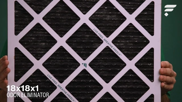 Filterbuy 18x18x1 Air Filter MERV 8 Odor Eliminator (3-Pack), Pleated HVAC AC Furnace Air Filters Replacement With Activated Carbon (Actual Size: 17.50 X 17.50 X 0.75 Inches) 7 Filterbuy 18x18x1 Air Filter MERV 8 Odor Eliminator (3-Pack), Pleated HVAC AC Furnace Air Filters Replacement With Activated Carbon (Actual Size: 17.50 X 17.50 X 0.75 Inches) - Image 5